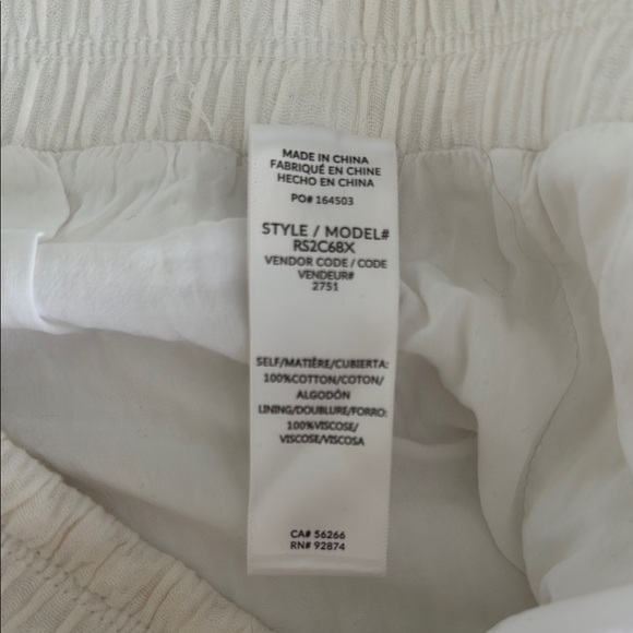 Splendid Cropped White Wide-Leg Pants S - Picture 9 of 12